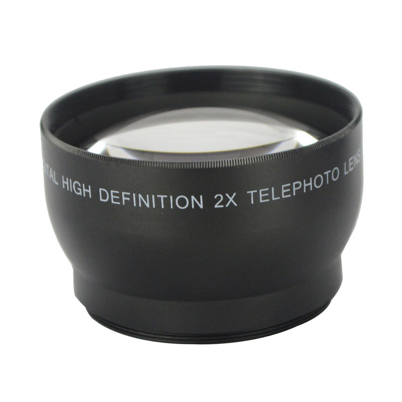 Durable 52mm 2x Telephoto Lens Converter For Nikon D5100 D3200 D70 D40 DSLR Camera with Cover