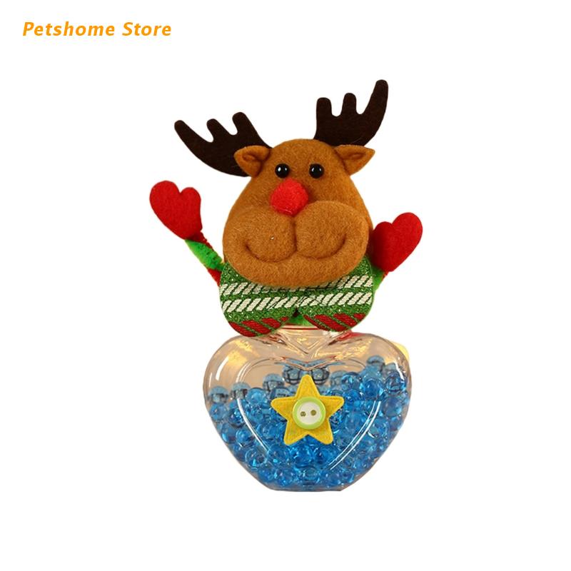 Kerst Snoep Behandelen Jar Kerstman Pop Chocolade Container Xmas Fles: FN-LB