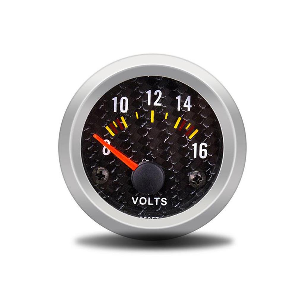 Oil press gauge 12V 52mm Oil pressure gauge with sensor 0-7 bar Car meter digital fuel gauges tester olie meter pression huile: Voltmeter