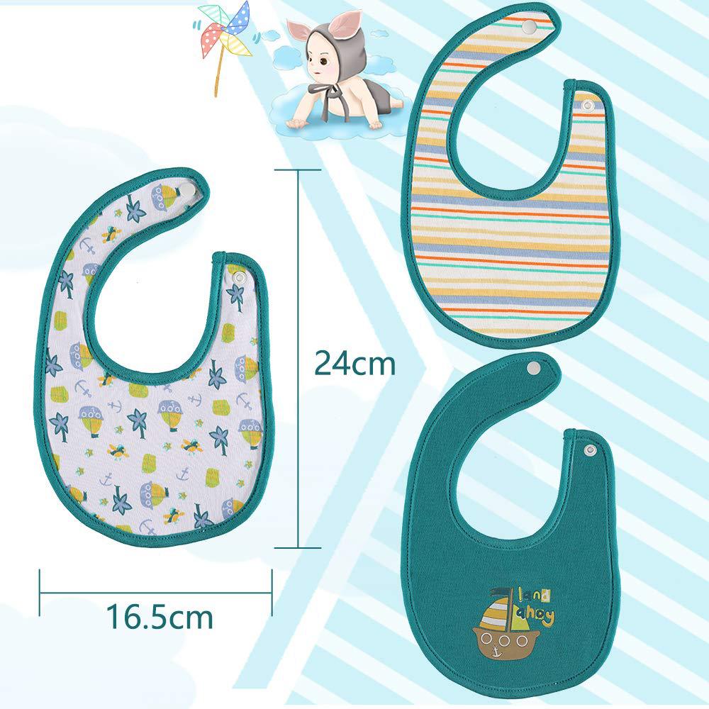 Baby Boy Accessories Cotton 3Piece Hat+3Piece Gloves+3Piece Bibs Newborn Photography Props Nightcap Sleep Boys Beanie