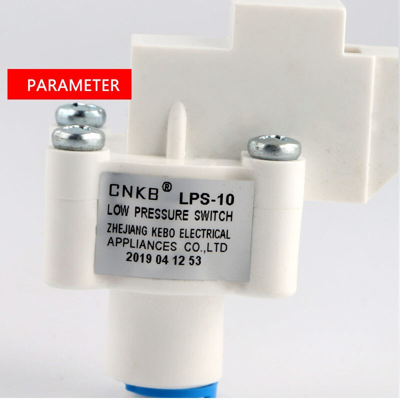 RO Water Purifier Parts Low Pressure Valve Switch 1/4 "OD Hose Quick Connection Reverse Osmosis System CNKB-LPS-10 Accessories