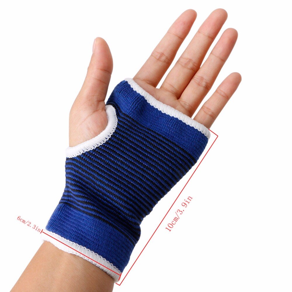 2pcs Palm Wrist Hand Support Glove Elastic Brace Sleeve Sports Bandage Gym Wrap