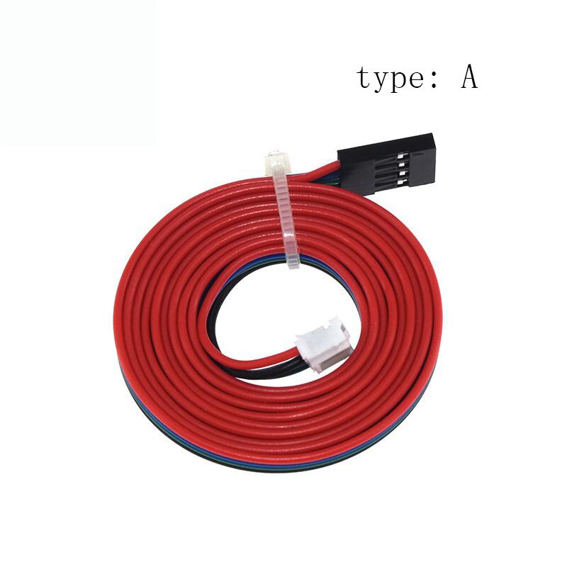 1m dupont-leitungs-zweiphasen 100cm xh2.54 4 -pin-  to 6- pin-klemmen-motoranschlusskabel für nema 42- schrittmotor