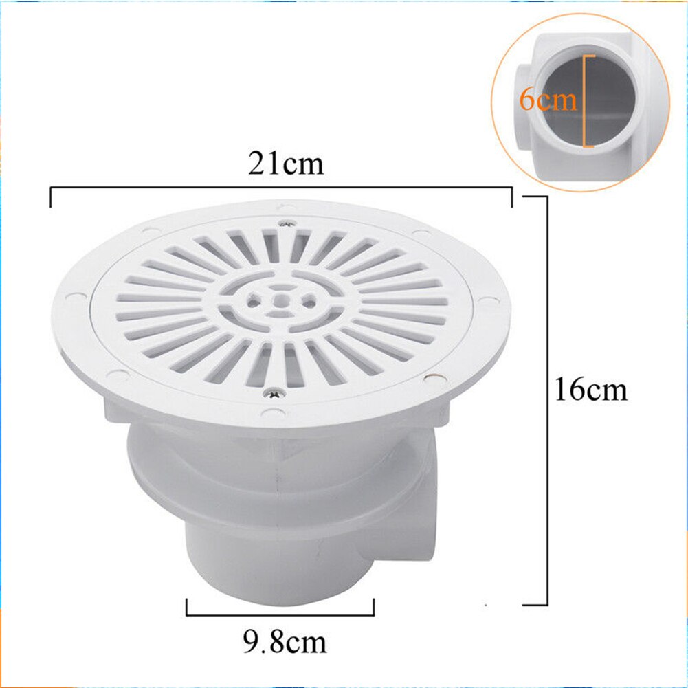 Swimming Pool Main Drain Port Spa Aquarium Replacement Water Outlet Accessories