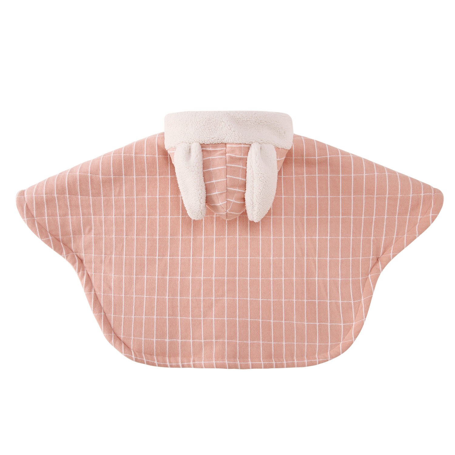 Pureborn noworodka ponczo podszyty polarem dziecko znosić klasyczny pled z kapturem niemowlę chłopiec dziewczyna Carseat ponczo kurtka zimowa płaszcz