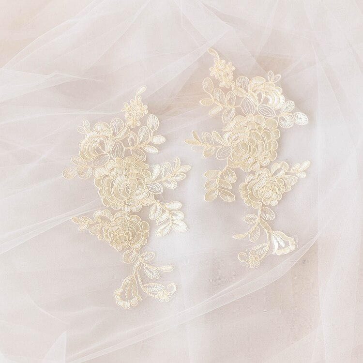 lace mirror flowers appliques flowers motifies l wedding dress lace flowers patch