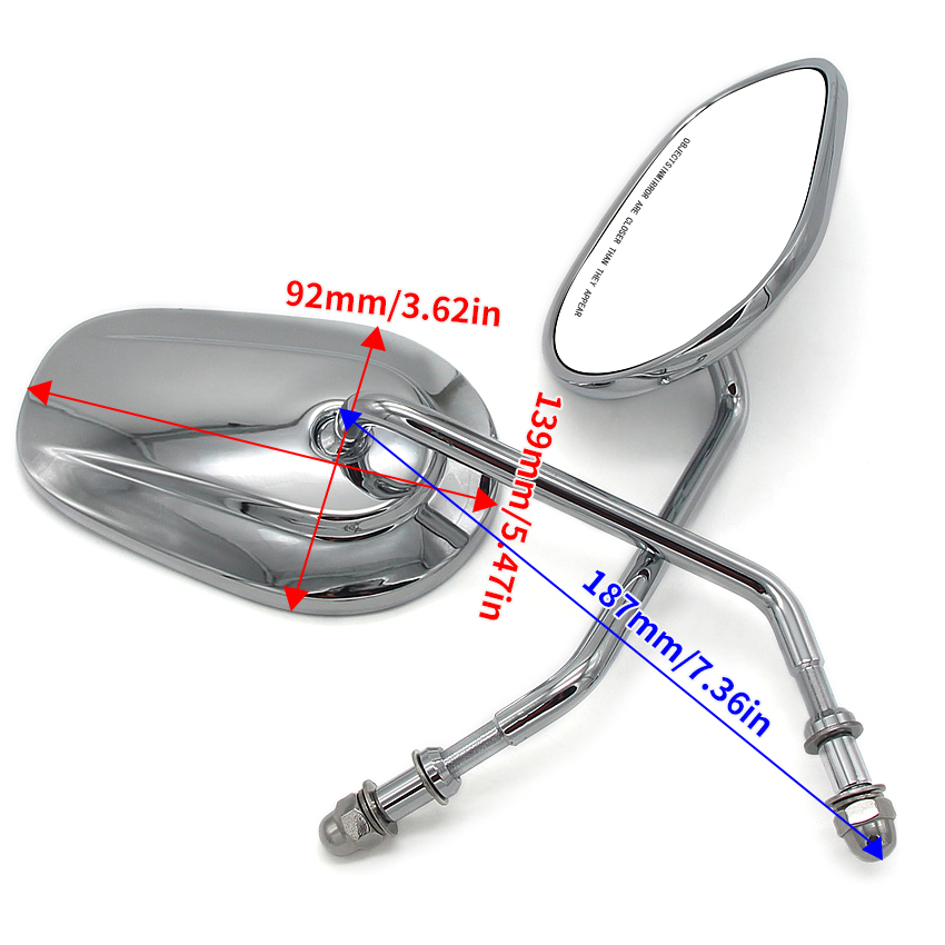 Specchietto retrovisore moto per Harley Davidson Street 500 XG500 750 XG750 FXDB FXSB 1200 XL1200CX 1200T XL1200V XL1200X