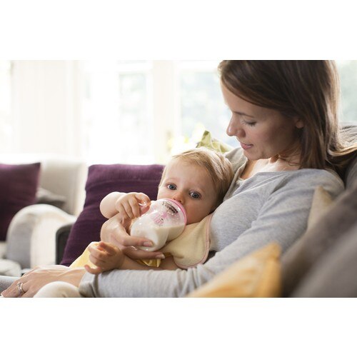 Tommee Tippee PP biberon plus proche de la Nature, 260 ml x 2-rose