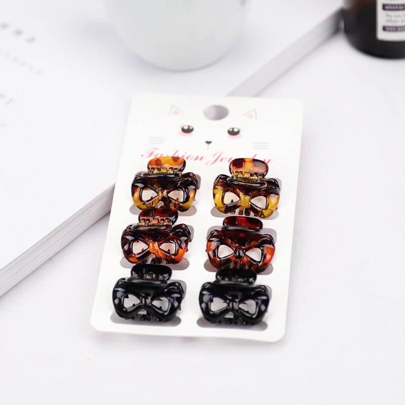 6 Pcs/sets pequeño gancho para el pelo Clips mujeres chicas de pelo pequeño cangrejo garra broches Mini Clips de pelo horquilla accesorios de: 43