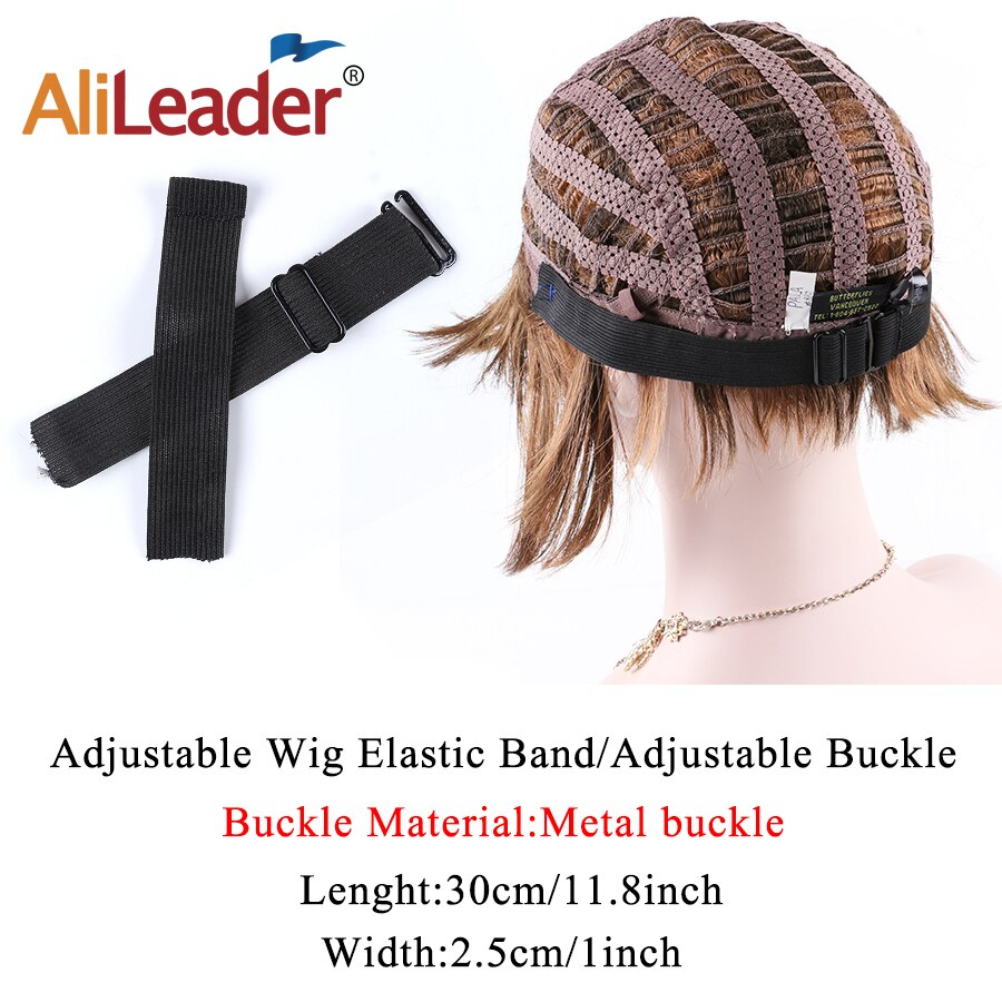 Alileader justerbart elastisk bånd høy elastisitet elastisk bånd til parykker lage parykk justerbar lengde nylon sy gummibånd