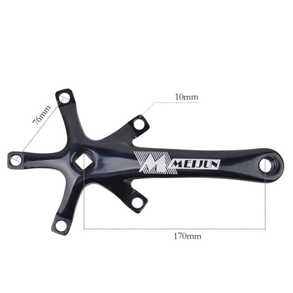 Folding Bike Crank Set Bicycle Bottom Brackets 170MM 130 BCD Foling Bike Crankset Bike Crank Arm with Chainring Bolts