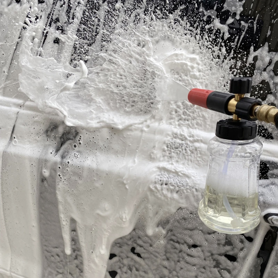 Schuim Generator Voor Karcher Parkside Stihl Snow Foam Lance Kanon 1 Liter Fles Tuin Carwash Schuimer Sproeier Hogedrukreiniger