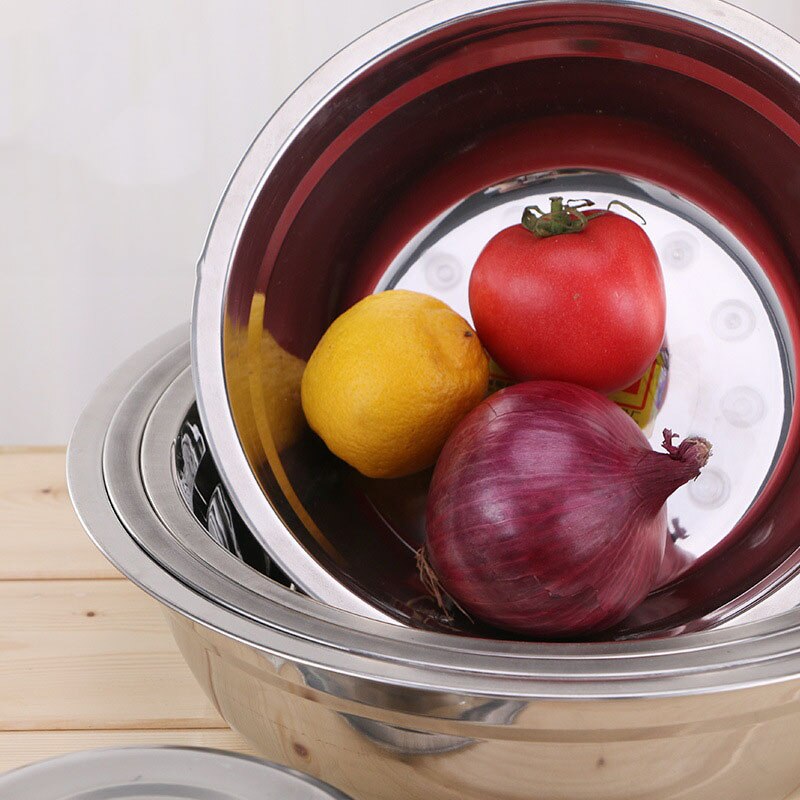 Cuenco para sopa de acero inoxidable, recipiente para condimentos de cocina, cuencos para sopa multifuncionales, Bol para mezclar de acero inoxidable