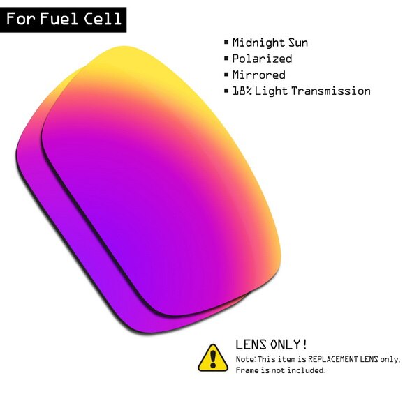 Smartvlt gepolariseerde zonnebril vervangende lenzen voor oakley fuel cell - midnight sun: Default Title