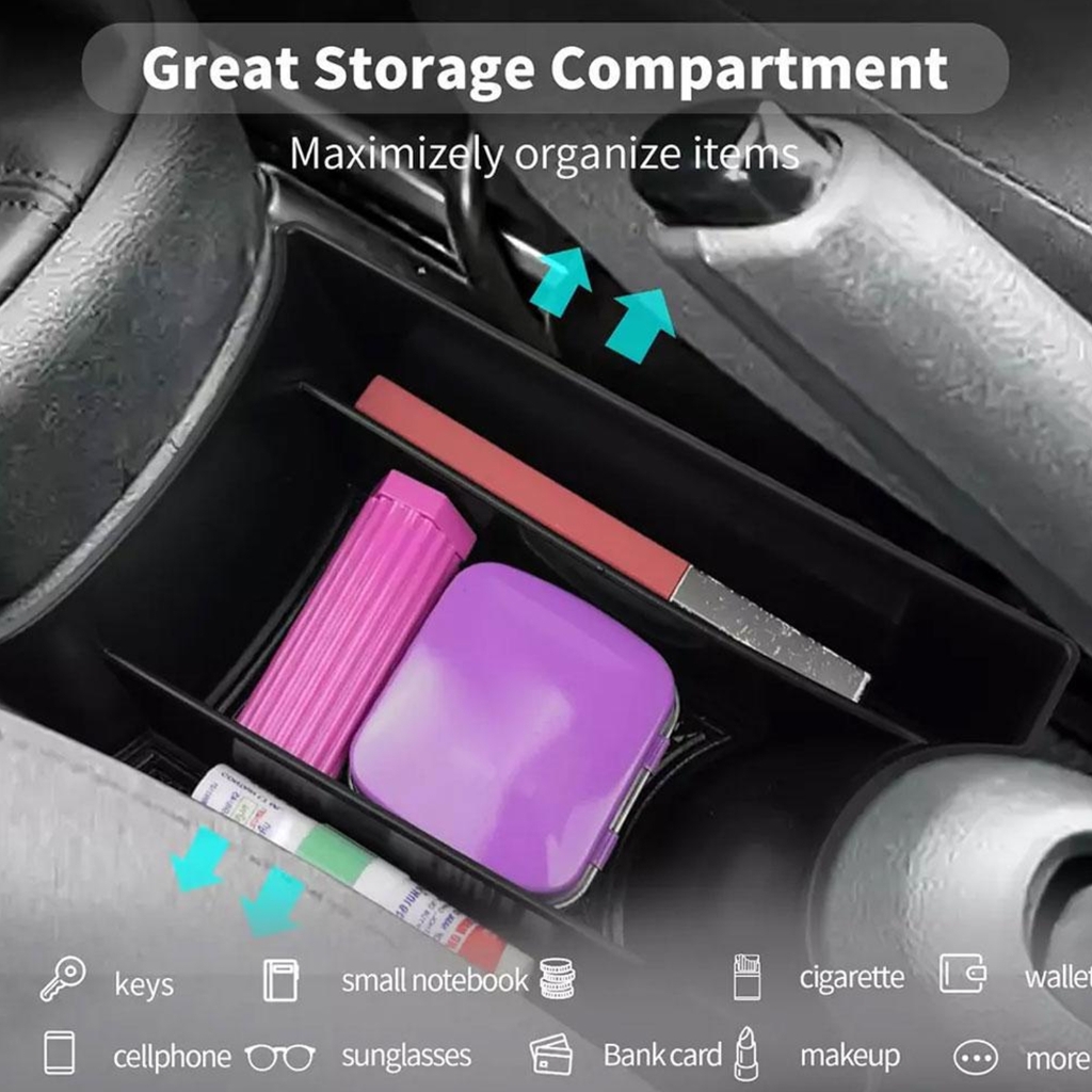 Caja de reposabrazos de coche para arriba , caja de almacenamiento de reposabrazos de repuesto, organizador de consola central, accesorios automotrices