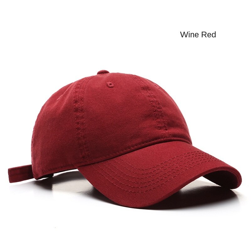 Chapeaux casquettes de baseball rouges coton pour homme