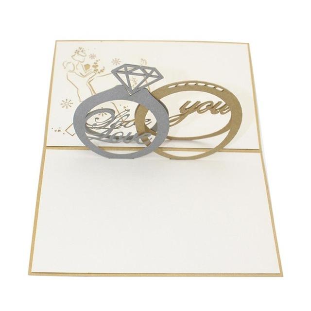 Blessing Birthday with Year Folding Message Hollow Wedding Baby Shower for lover Floralpot Greeting Card: I