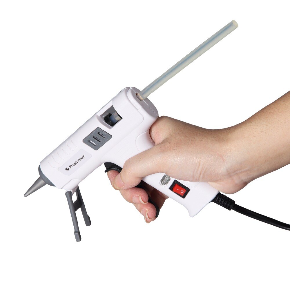 PROSTORMER Hoge Temp Heater Melt EEN Hete Lijmpistool Hotmelt Lijmpistool Reparatie Tool Heat Gun Mini Gun Use7mm lijm Sticks Optionele Base