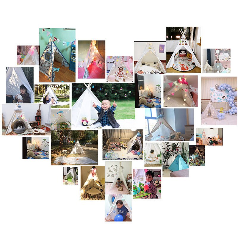 Speelgoed Tent Indoor En Outdoor Kids Tent Portable Teepee Indian Tipi Tent Voor Kinderen Gratis Cloud Geven Baby Kerst