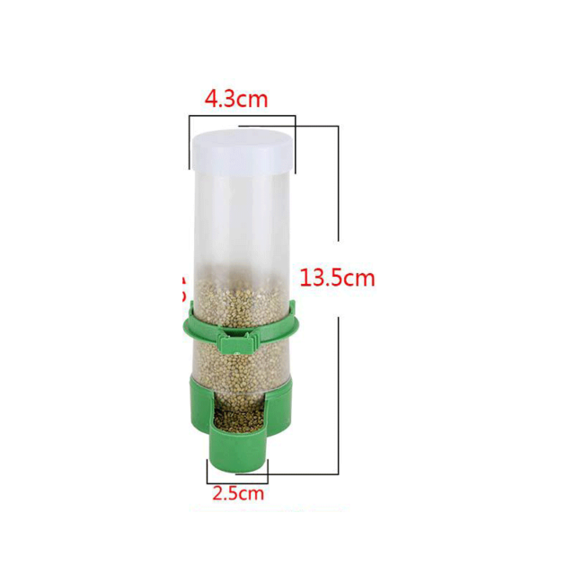 Bird pet quail chick Bird automatic water feeder Ruting chicken blue breast quail osmanthus bird kettle bird cage: Light Grey