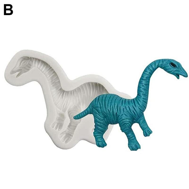 3d Dinosaurus Siliconen Cakevorm Voor Bakken Dier Chocolade Cookie Cake Decoratie Mold Diy Fondant Biscuit Bakken Meubi W1p7: 0902 white