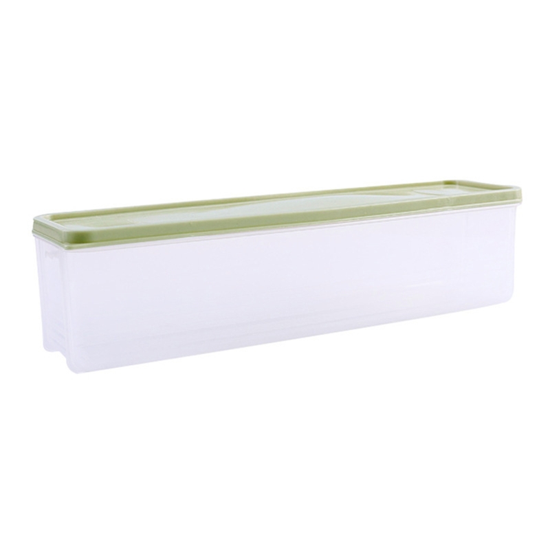 Boîte de rangement translucide pour nouilles, étanche à l&#39;humidité, boîte à Spaghetti hermétique avec couvercle en plastique transparent pour aliments et fruits: green