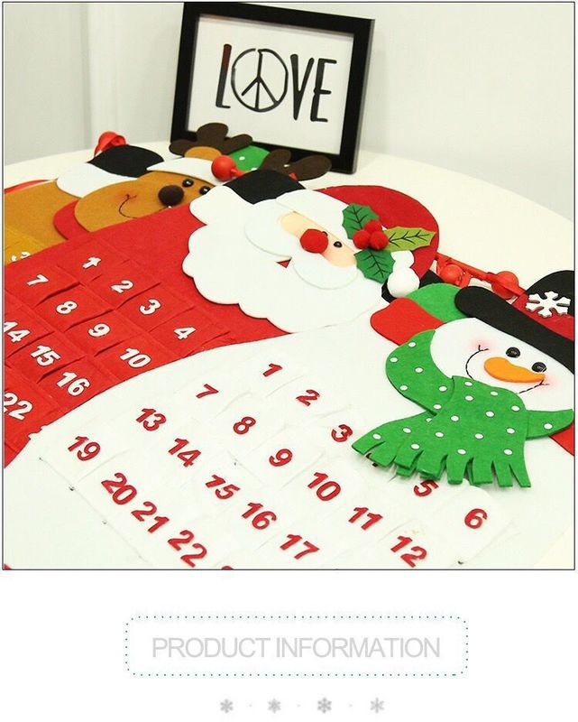 1Pcs Kerst Oude Man Sneeuw Man Herten Kalender Advent Countdown Kalender Opknoping Hanger Decoraties Voor Huis