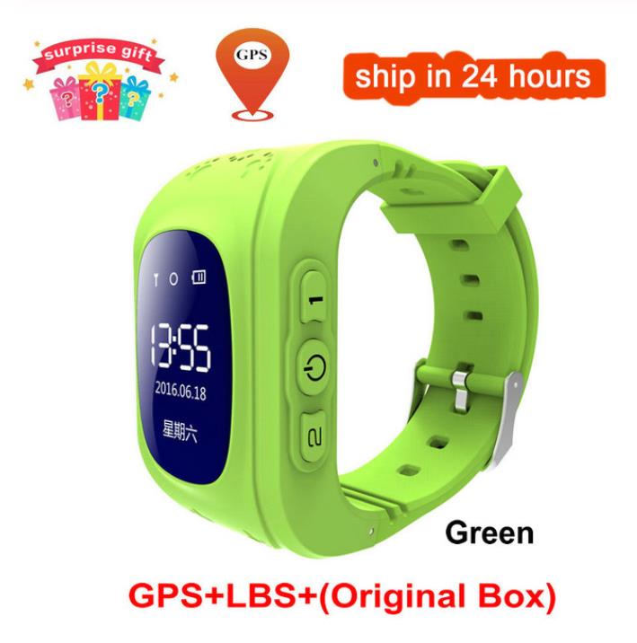 Kinderen Slimme Horloge Voor Kinderen Call Horloge Gps Anti Verloren Kinderen Gps Kinderen Tracker Sos Smart Telefoon Monitoring Positionering Baby q50: green / GPS Russian version