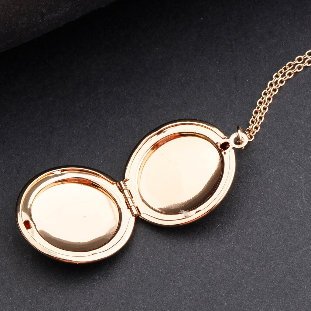 Lege Ronde Vorm Hanger Tag Fotolijst Medaillon Memorial Mannen Vrouwen Ketting