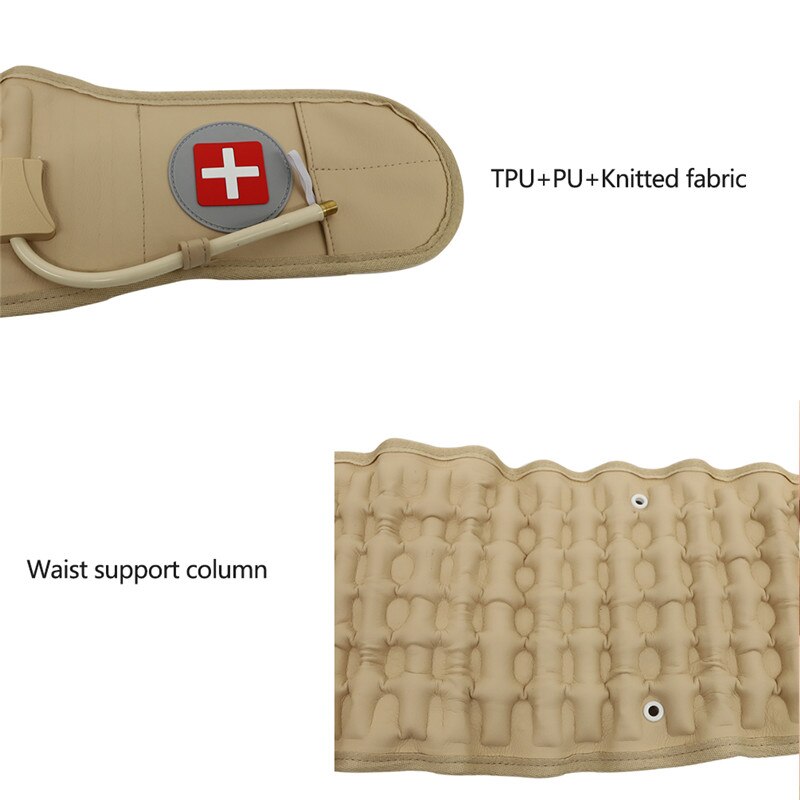 Lumbar Inflatable Traction Belt Back Decompression Waist Belt Pain Lower Lumbar Support Fit for 29 Inches-49 Inch