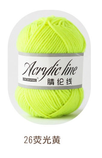 Fil à tricoter acrylique doux et pour bébé, 1 pièce = 50g, fil de tricot doux et pour tricot à la main, laine à faire soi-même, pull 64 couleurs disponibles