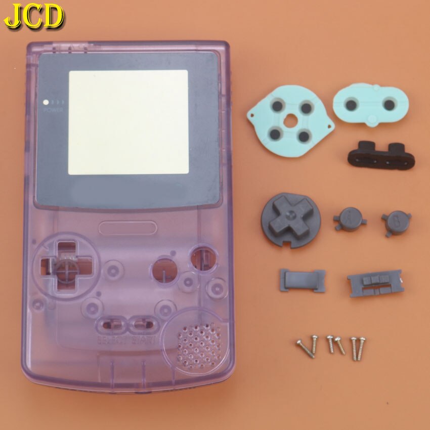 JCD 1PCS For Nintend GameBoy Color Game Replacement Case Plastic Shell Cover for GBC Console Full Housing Case: B