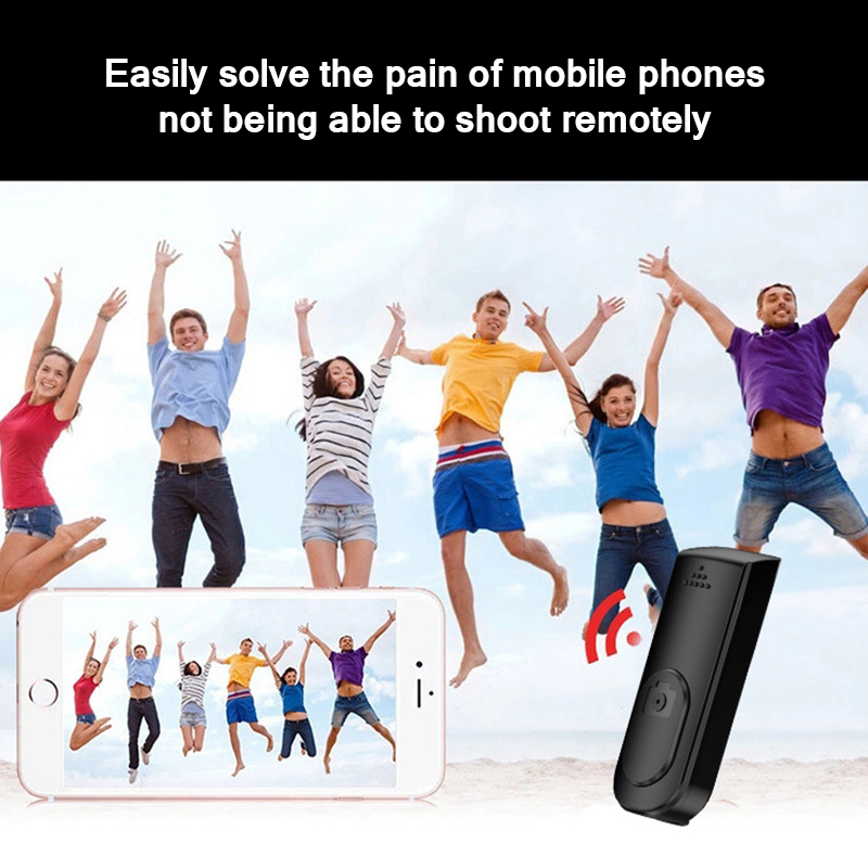 Portable Camera Bluetooth Remote Controller Photograph Wireless Controlling Shutter Release for Phone Selfie Stick Rechargeable