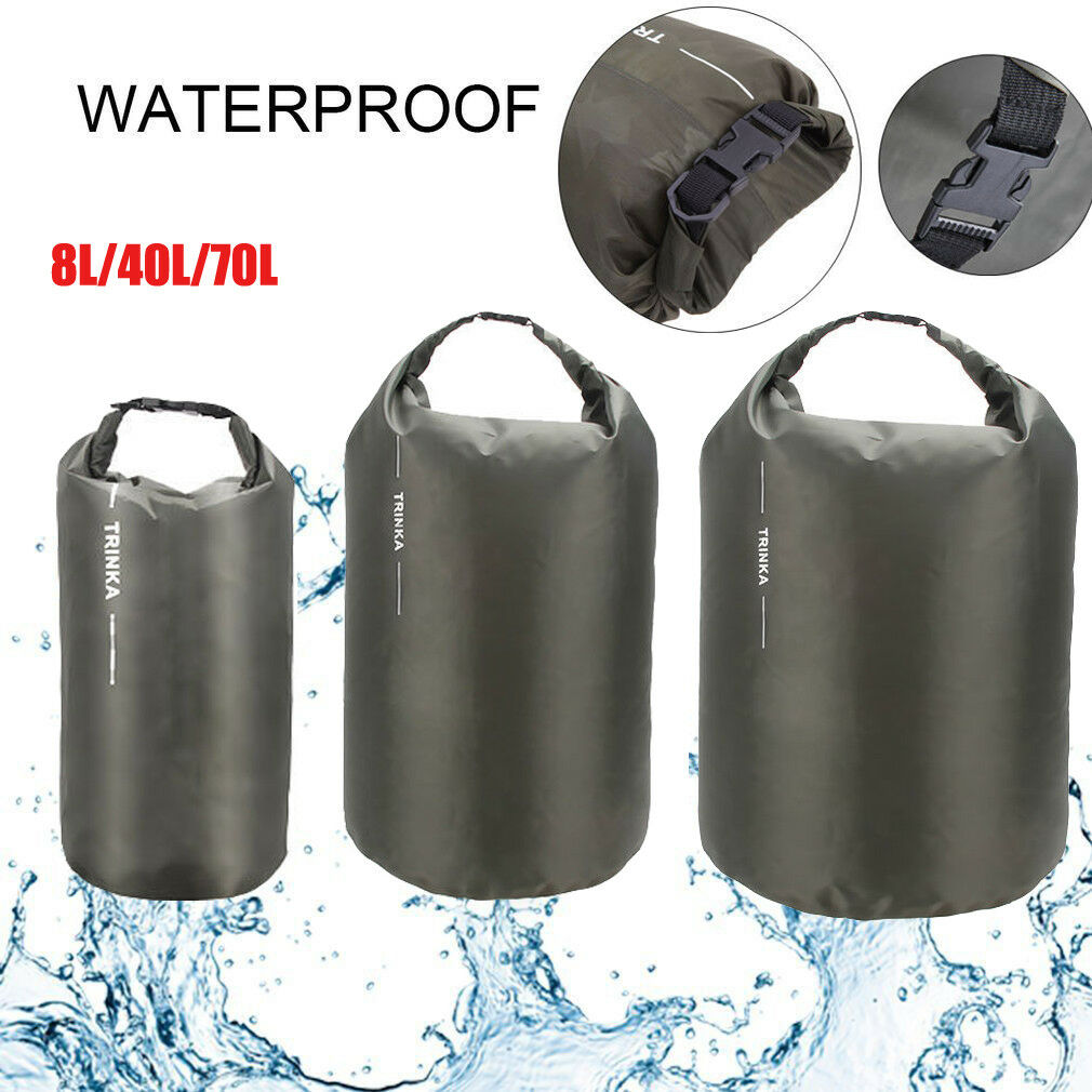 Outdoor Draagbare 8L 40L 70L Optionele Waterdichte Dry Bag Sack Storage Bag Reistas
