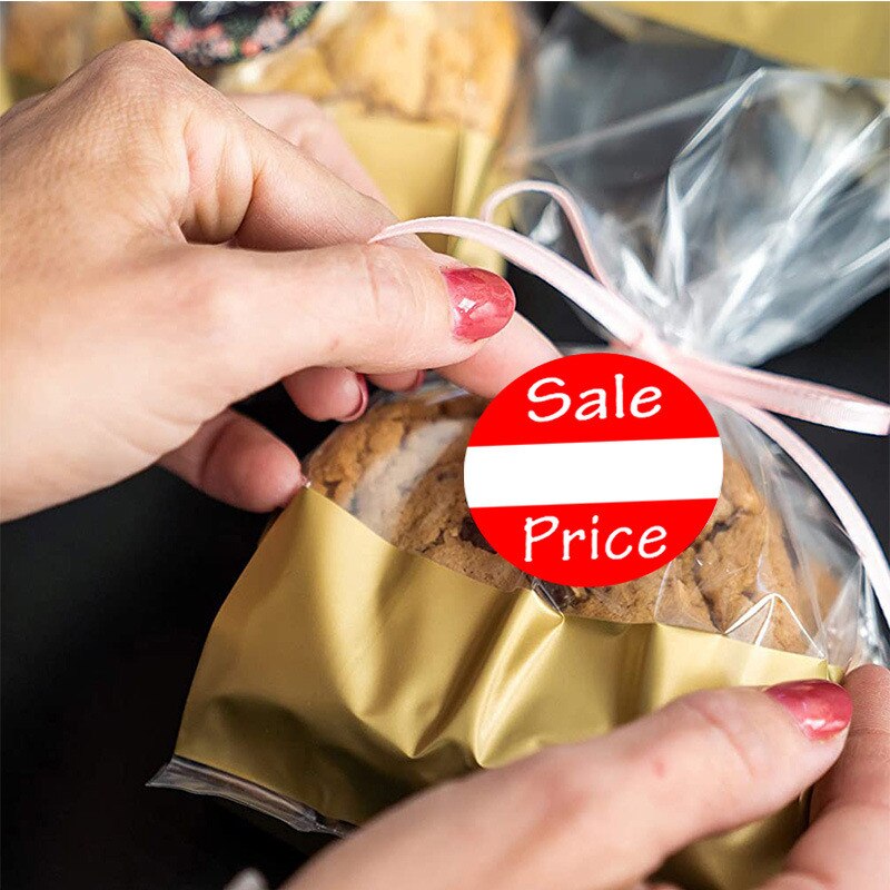 25mm &quot Price" Handwritten Price DIY Sticker for Store Label Bake Cake Seal Price Sign for Fine Merchandise Sticker