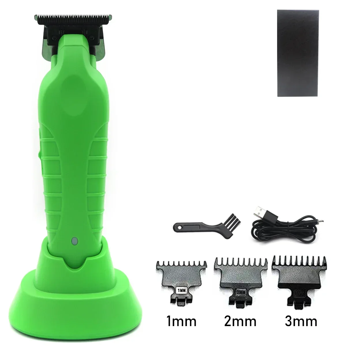 Barber Finish Electric Clipper with Charger Stand Hair Cutting Machine Carving Gradient Hair Trimmer 2299: GRAY