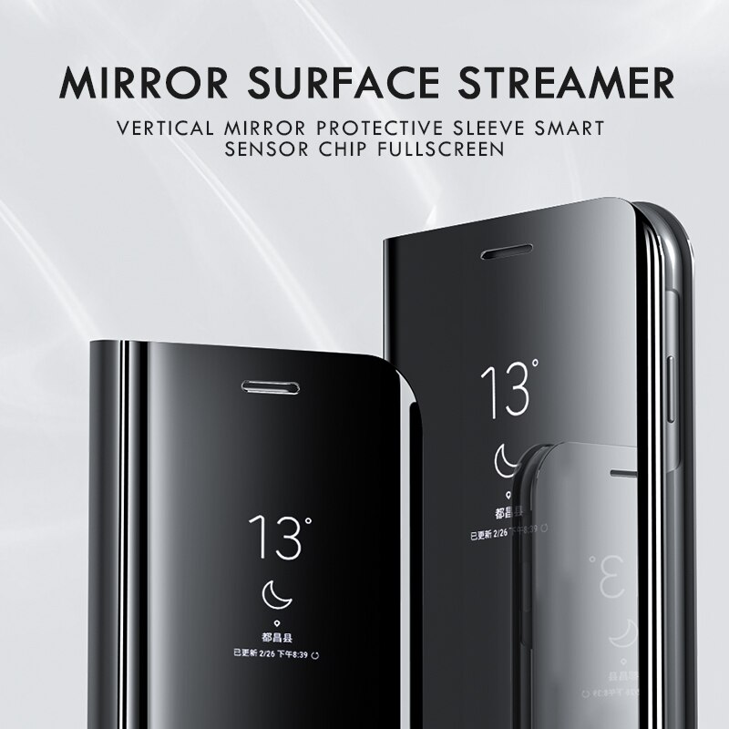 Slimme spiegel flip telefoonhoesje voor samsung galaxy  a30s a30 s hoesje samsung sansung  a 30 s 30s a305f a307f 6.4 '' standaard hoesje