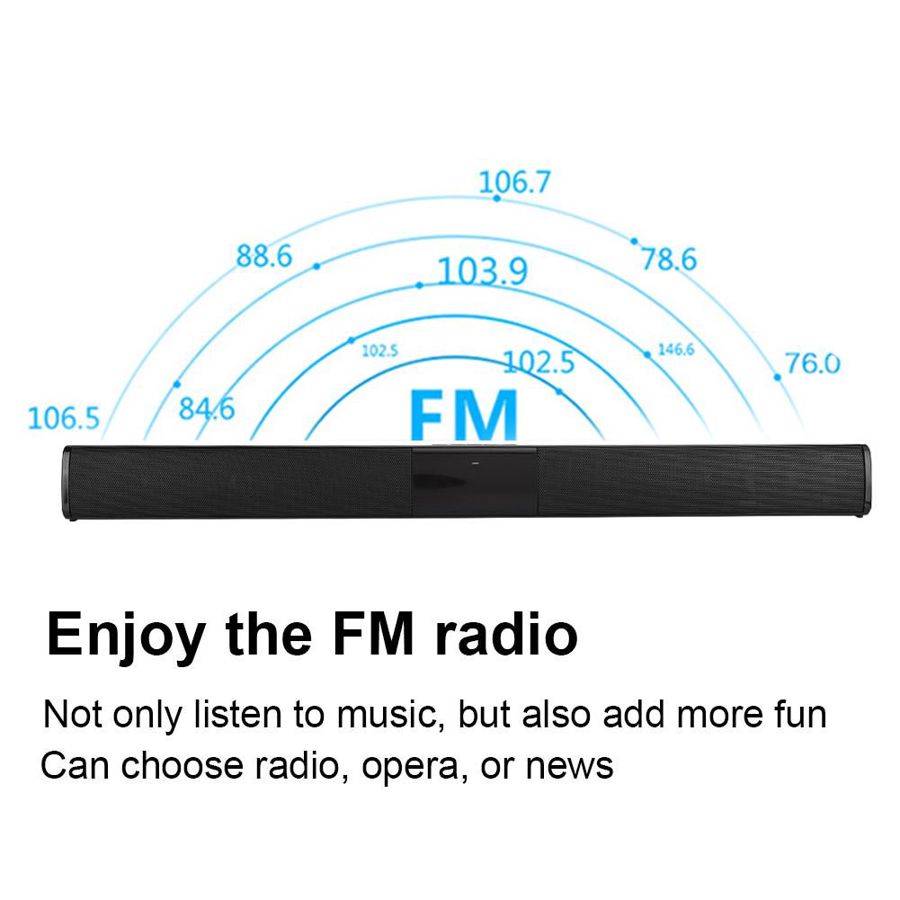 BS-28B Bluetooth Speaker Wireless TV Stereo Strip Memory Card Soundbar soundbar