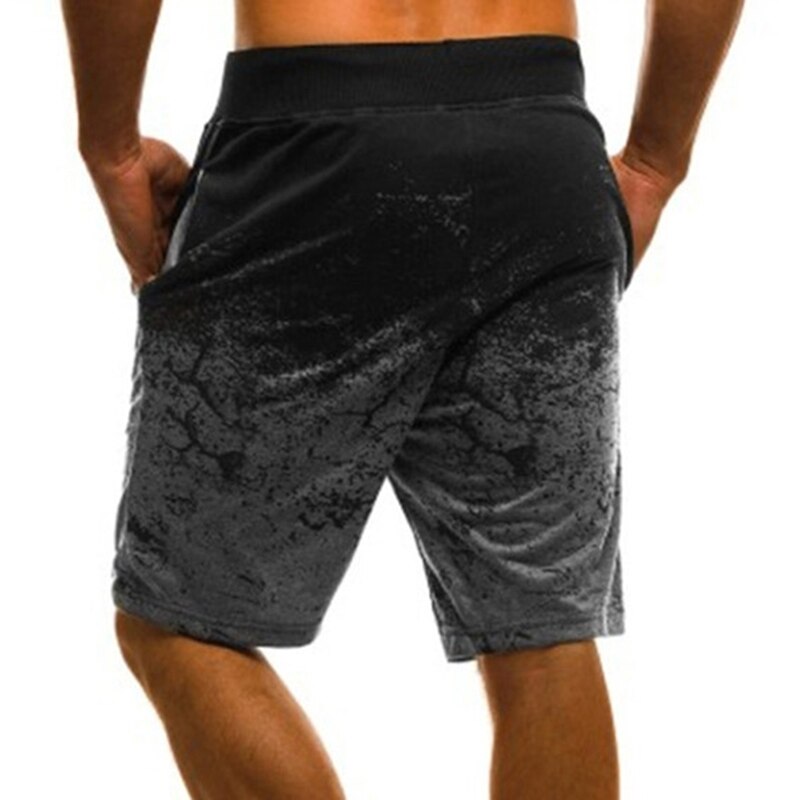 Träningshorts för män snabbtorkande fitness-sportshorts för män med fickor för män avslappnade shorts med dragsko