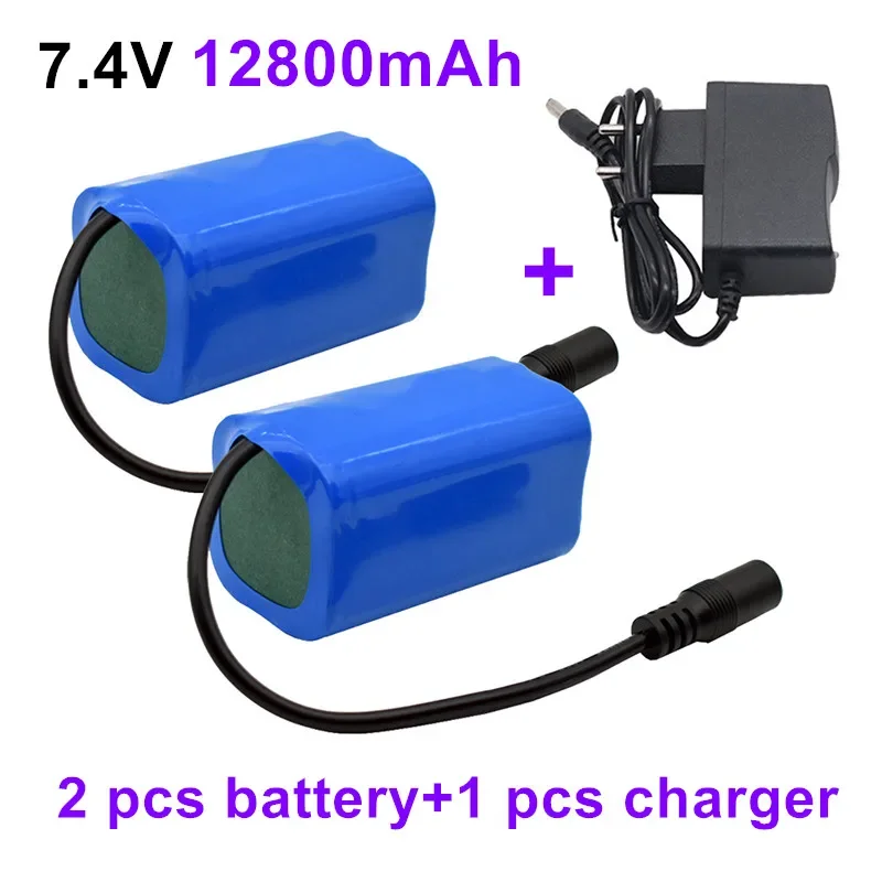 Batería Lipo para buscador de peces de Control remoto, piezas de repuesto para barco de cebo de pesca, Juguetes RC, accesorios 2S V 7,4 mah, T188 T888 12800-5: Blanco