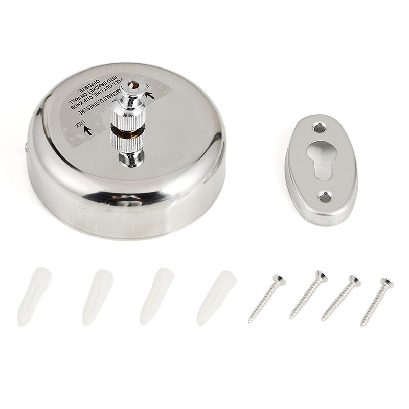 Folding Clothes Horse Extendable Drying Rack Clothes Rope Wall mount 304 Stainless Steel Clothesline