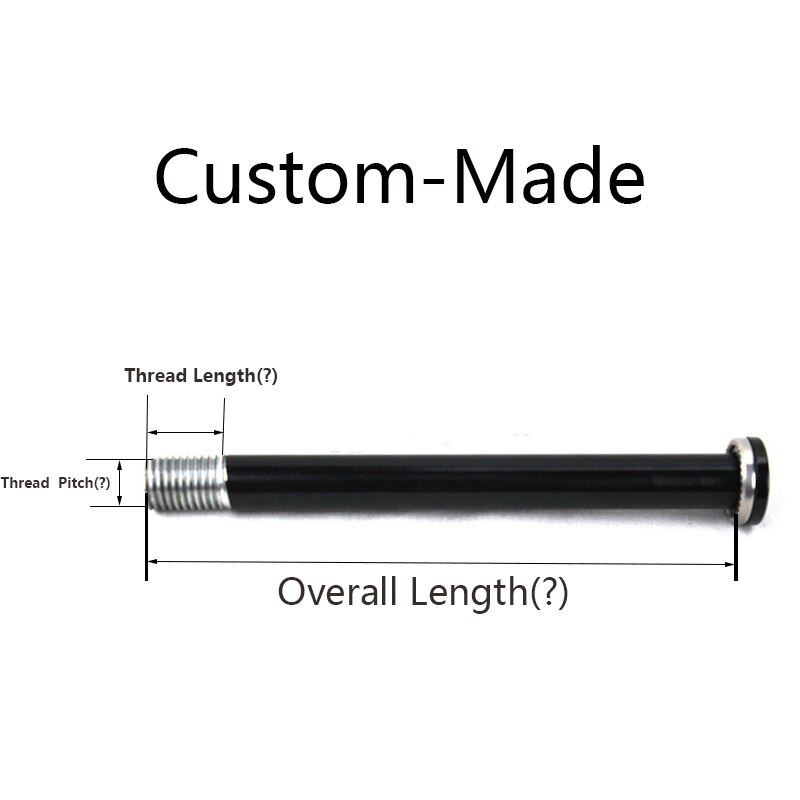 Rear Thru Axle 12X142 length 158 160 164 170 mm thread pitch 1.5 mm biycle Custom-Made thru axle: Other without lever