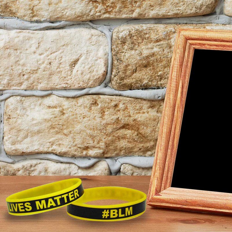 Schwarz Menschen Kampf Gegen Rasse Diskriminierung SCHWARZ LEBT ANGELEGENHEIT Silikon Armband