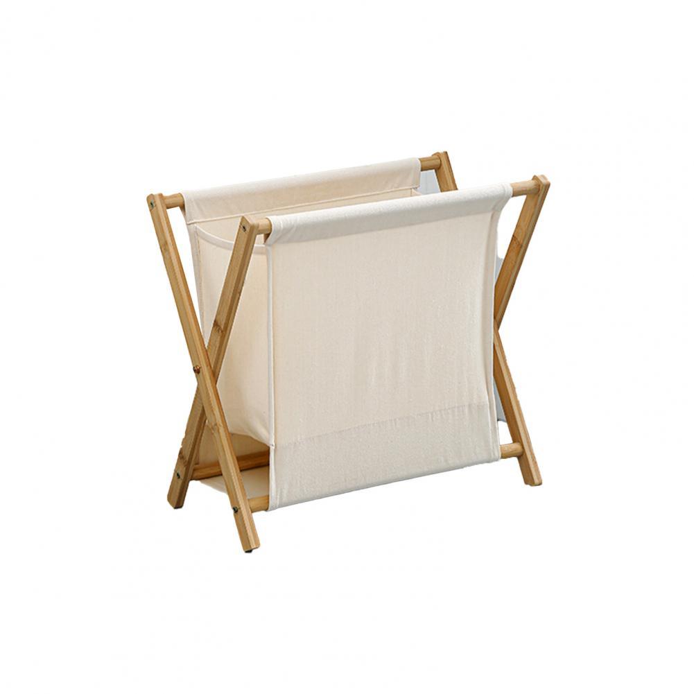 Clothes Basket Space-saving Multifunctional Laundry Basket Fabric Laundry Basket: Beige / M