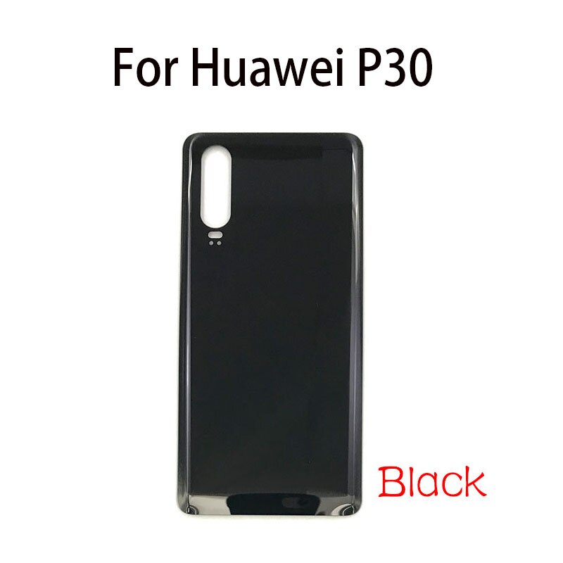 Tylna szklana tylna pokrywa do obudowy baterii Huawei P30 Lite Pro tylna pokrywa baterii z naklejką samoprzylepną: P30 Black