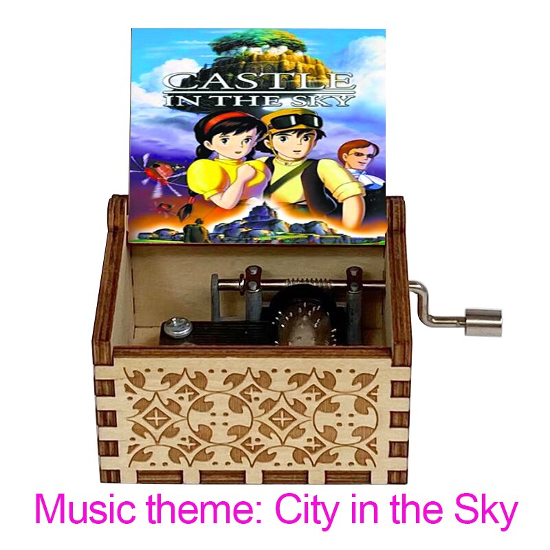 Wooden Music Box Carved Color 3D Printing Music Box Birthday Year