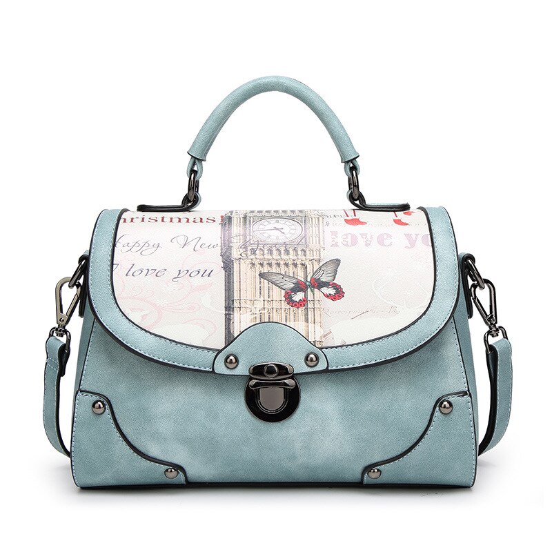 High Female Bag Autumn Products Frosted Handbag Female Trend Wild One-shoulder Messenger Bag Female: Blue