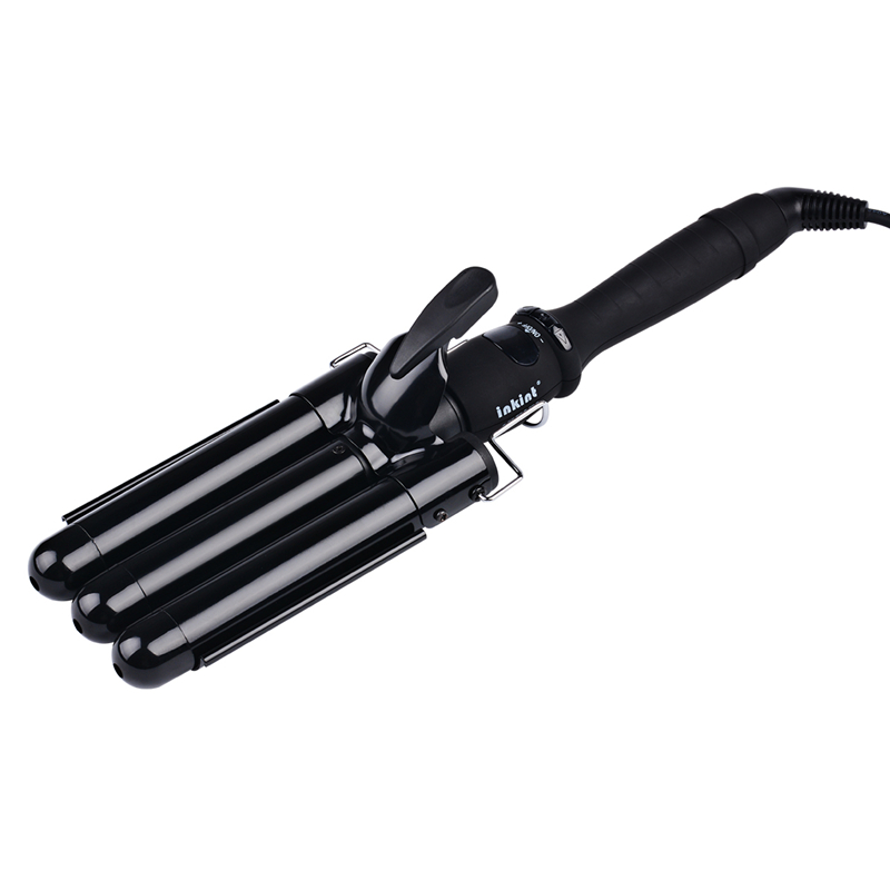 Portable 25mm Waver Deep Curly Hair Machine Curling Iron Heating Temperature Adjust Styling tools with Heat Resistant Glove Set