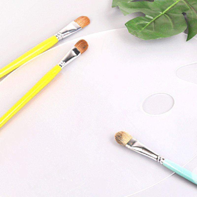 Deluxe Plastic Clear Oval Palet Acryl Makkelijk Schoon Transparante Kunstenaar Verf Mengen Aquarel Gouache Verf Palet