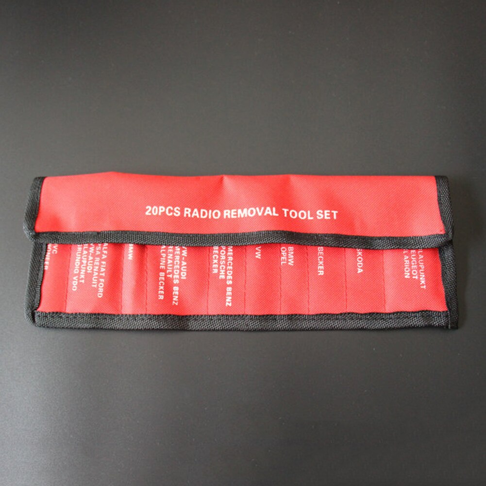 Car CD Player Radio Removal Keys Tool Set Car Accessories 20 Pcs/kit Automotive Interior Audio Stereo